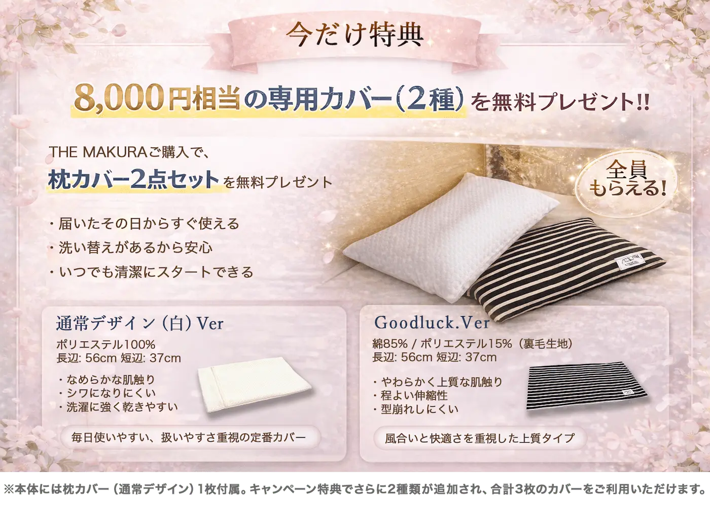 今だけ特典！8000円相当の専用カバー（2種）プレゼント！